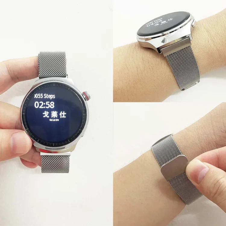 适用华为GT5/GT4米兰尼斯watch4/pro表带buds手表磁吸gt3pro贴合