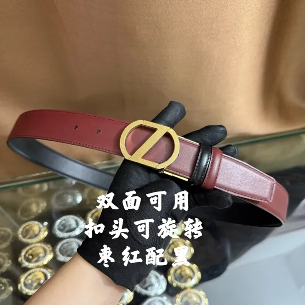 新款男士皮带百搭高档休闲Z字母牛皮腰带青中老年时尚商务年轻潮