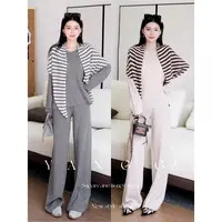 YANG GZ【西西里岛】绵羊毛简约日常慵懒风三件套女 GZ667#33-6186