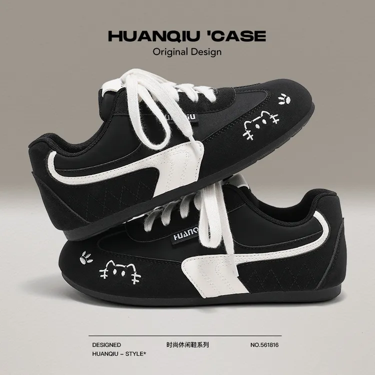 环球爆款时尚复古风德训鞋萌趣设计感休闲板鞋潮流舒适百搭女鞋
