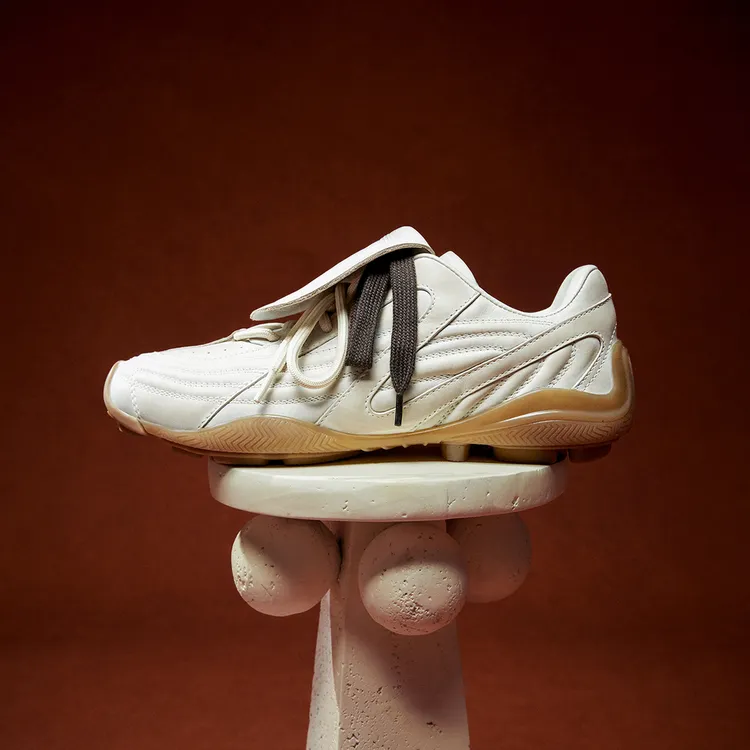 原创头层牛皮4CM增高薄底鞋足球鞋系带运动休闲鞋女鞋