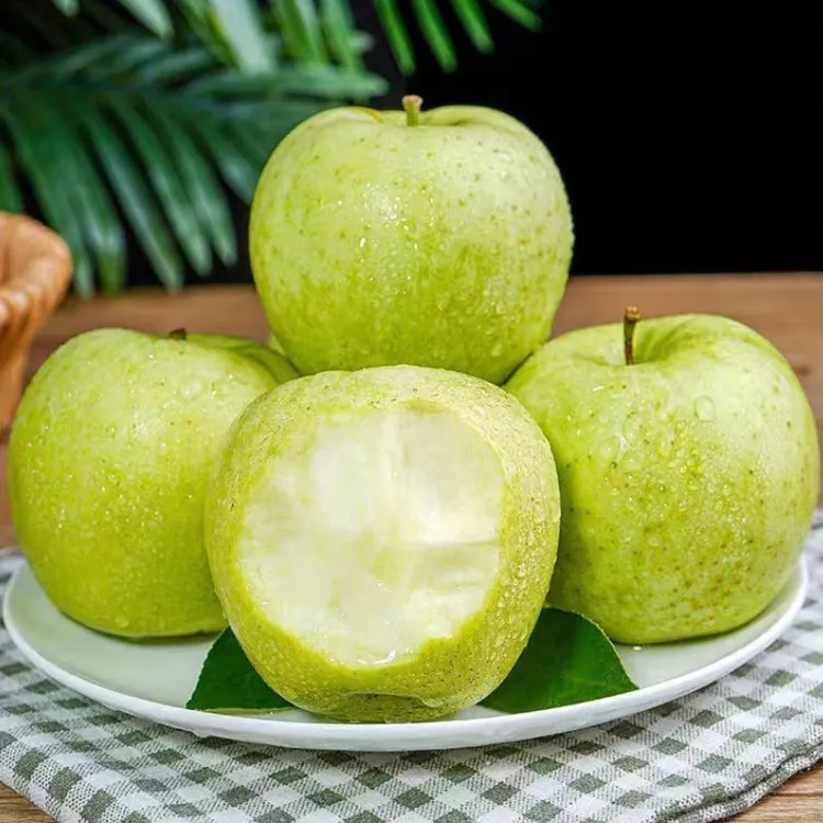 正宗烟台王林苹果9斤脆甜新鲜青苹果玉林青森雀斑绿苹果青森苹果