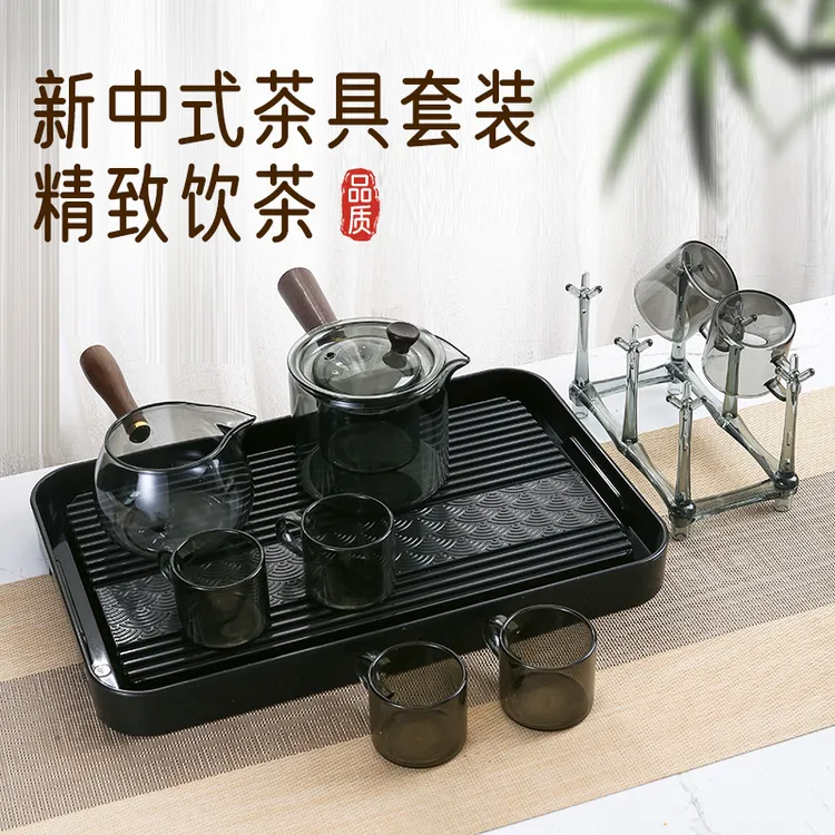 高硼硅玻璃功夫茶具套装耐热耐高温家用新款轻奢高档中式茶壶茶杯