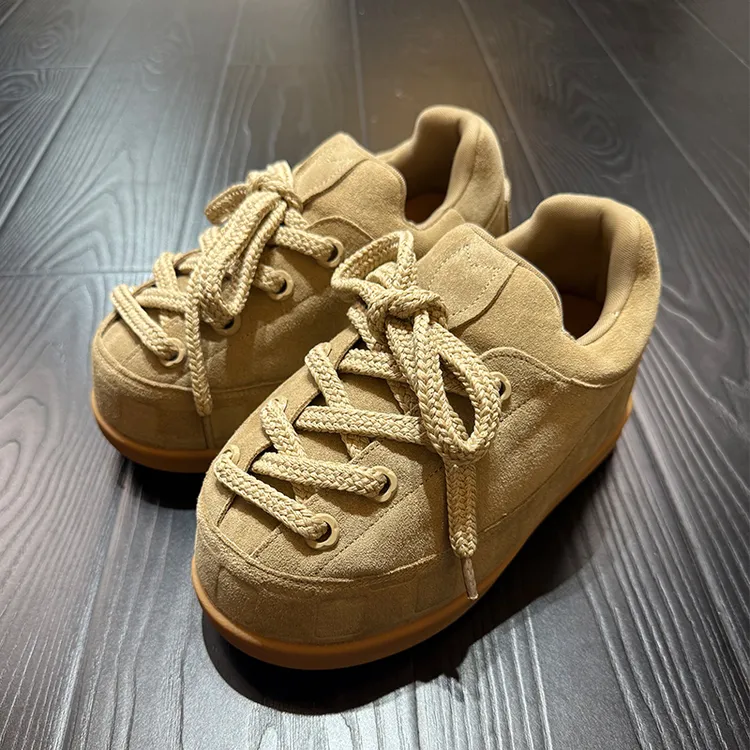 胖丁真皮面包民族2025年秋冬新款休闲运动丑萌大头鞋女款2025新款