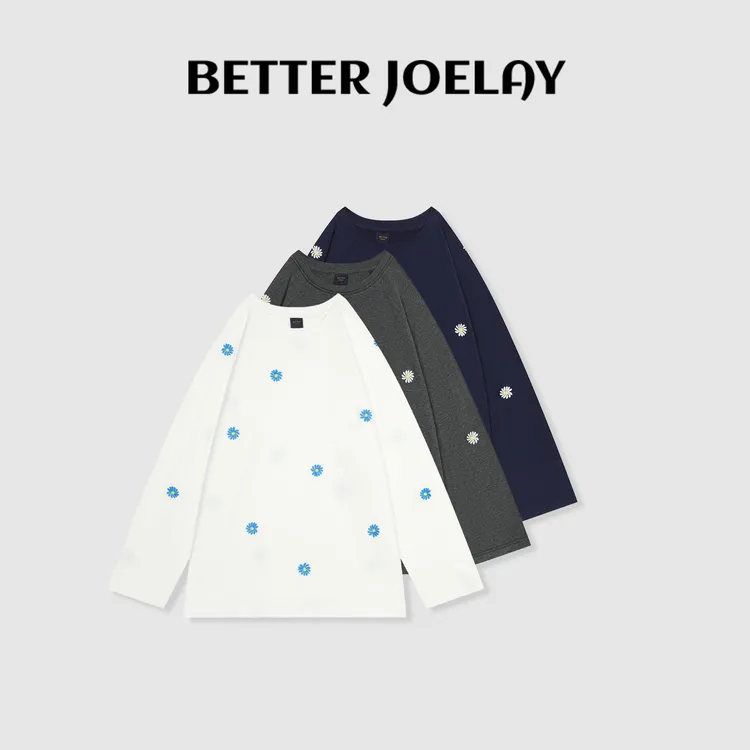 BETTER JOELAY-【人间新浪漫】时尚百搭T恤长袖简约休闲风KH3526