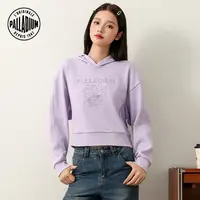 palladium帕拉丁秋季女款上装时尚立体刺绣徽标连帽卫衣1912632