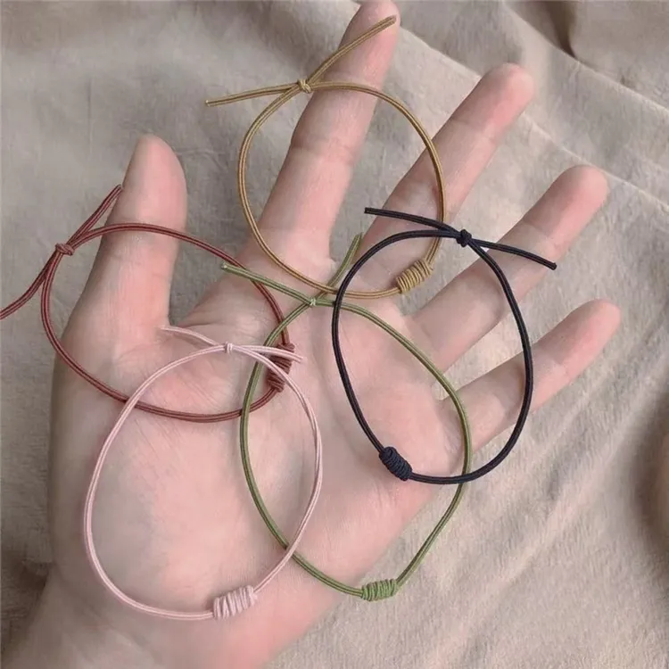 极简款气质很细的耐看色基础甜美发绳简单百搭手链头绳橡皮筋女
