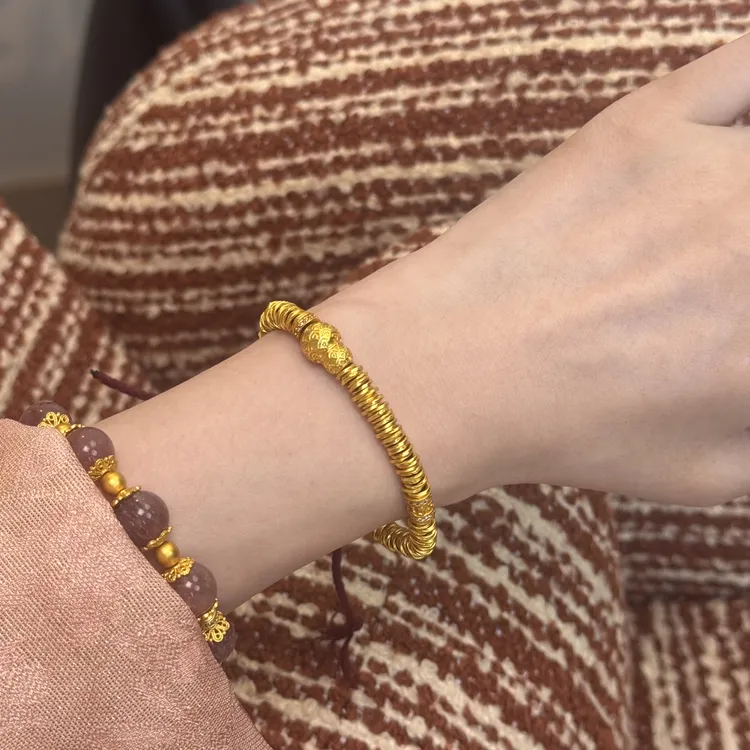 铜合金合成锆石手链 「碎银几两」葫芦手工穿绳盘缠手串（17克➕）