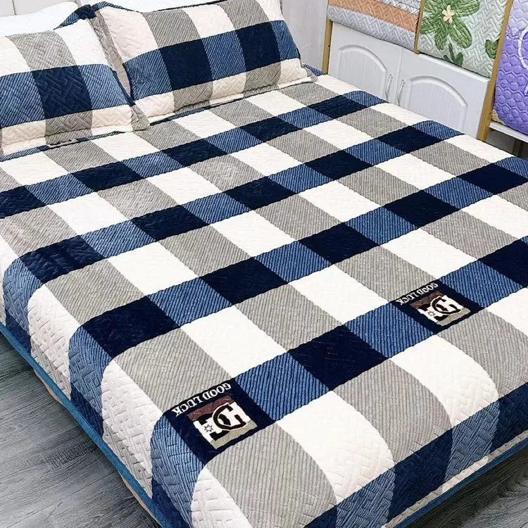 【牛奶绒床盖】2米2.3米高端冬天亲肤柔软贴身保暖家用夹棉盖毯