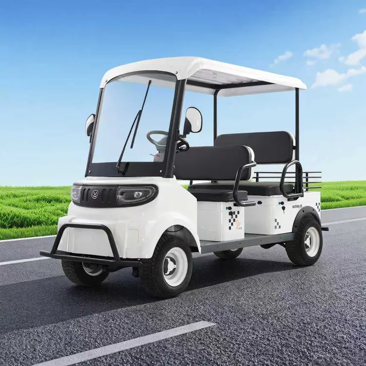 新升级小巴士m8电动四轮车方向盘越野宽胎四轮电动车景区观光车