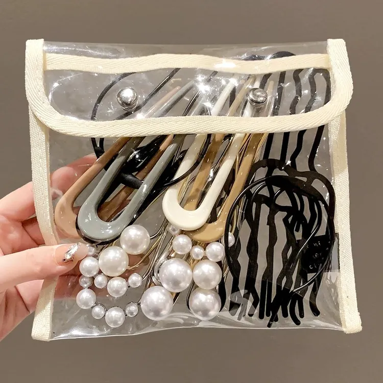 懒人盘发神器发簪女高级感u型发夹固定发卡头饰后脑勺丸子头插梳