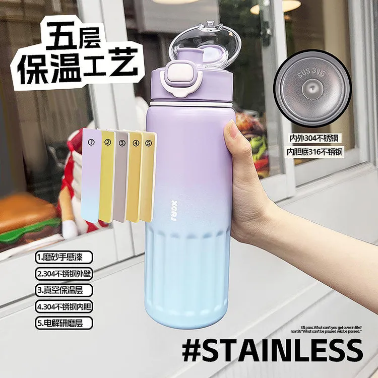 保温杯大号304不锈钢大容量随手杯便携户外保温水杯高颜值杯子