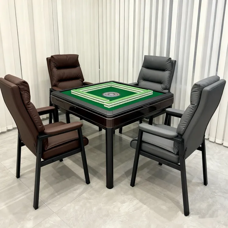 猫抓皮弹簧包麻将椅棋牌室茶楼家用高靠背加厚久坐高端打麻将椅子