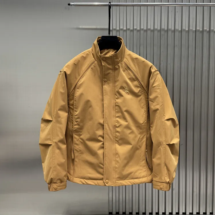 潮流韩版二棉立领夹克外套男2025冬季新款高级感设计帅气百搭棉服