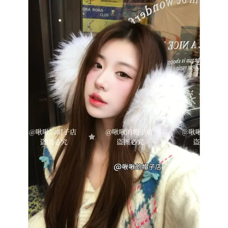 【耳罩合集】毛绒耳罩冬毛茸茸加厚暖骑车防寒可爱耳包耳捂子防风