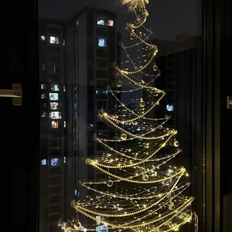 圣诞节客厅窗户diy圣诞树挂件圣诞节场景创意礼盒/圣诞树