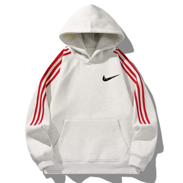 【奥莱精选】潮流连帽卫衣男秋冬新款加绒保暖上衣舒适柔软休闲长袖