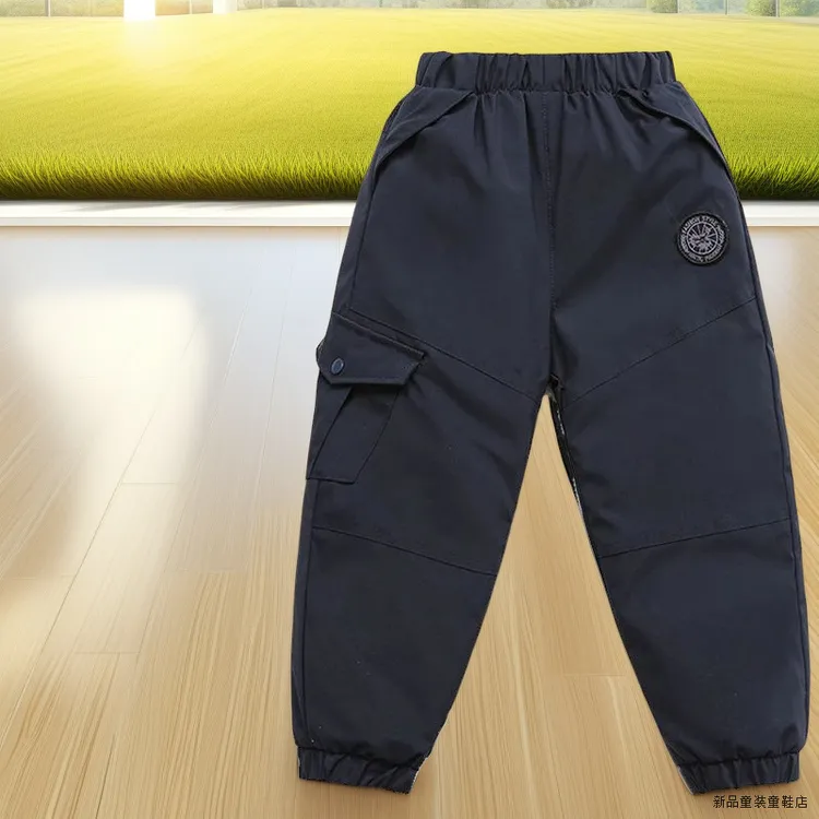 巴拉巴拉男孩女孩儿童男女童冬季超厚外穿保暖款大鹅黑金羽绒裤适