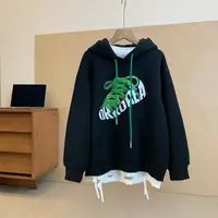【现货】潮童加绒卫衣时尚韩版休闲中大童秋冬加绒连帽卫衣YG7107