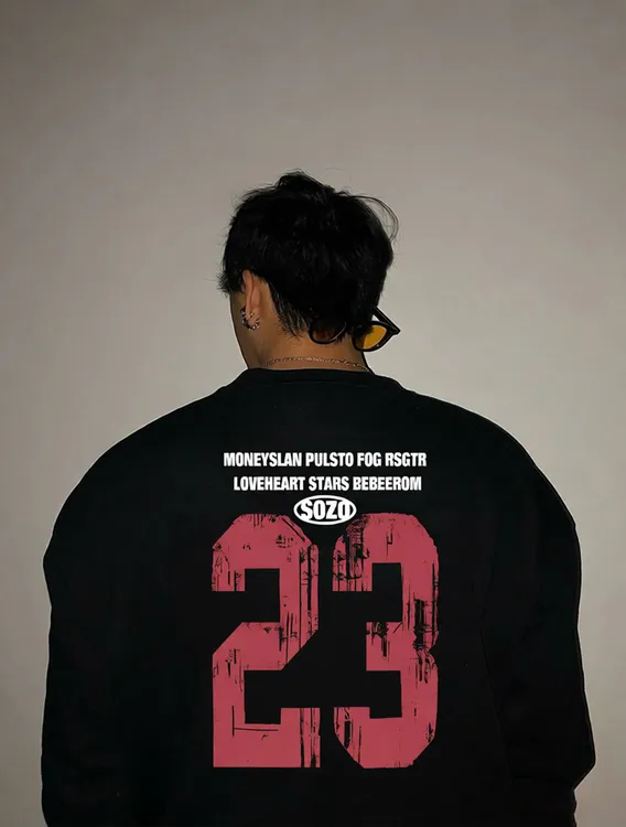 280G纯棉圆领宽松重磅长袖T恤秋季百搭潮流简约休闲印花美式ins