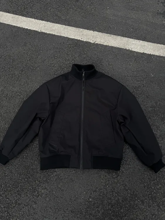 阿腾冬季纯色美式街头加厚立领飞行夹克棉服外套男