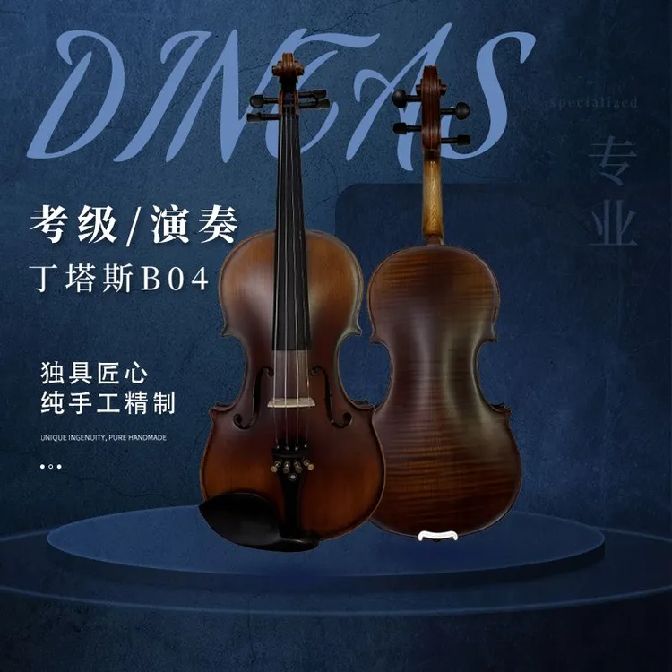 DINTAS/丁塔斯B04手工实木小提琴专业演奏乐器专业级培训考级通用