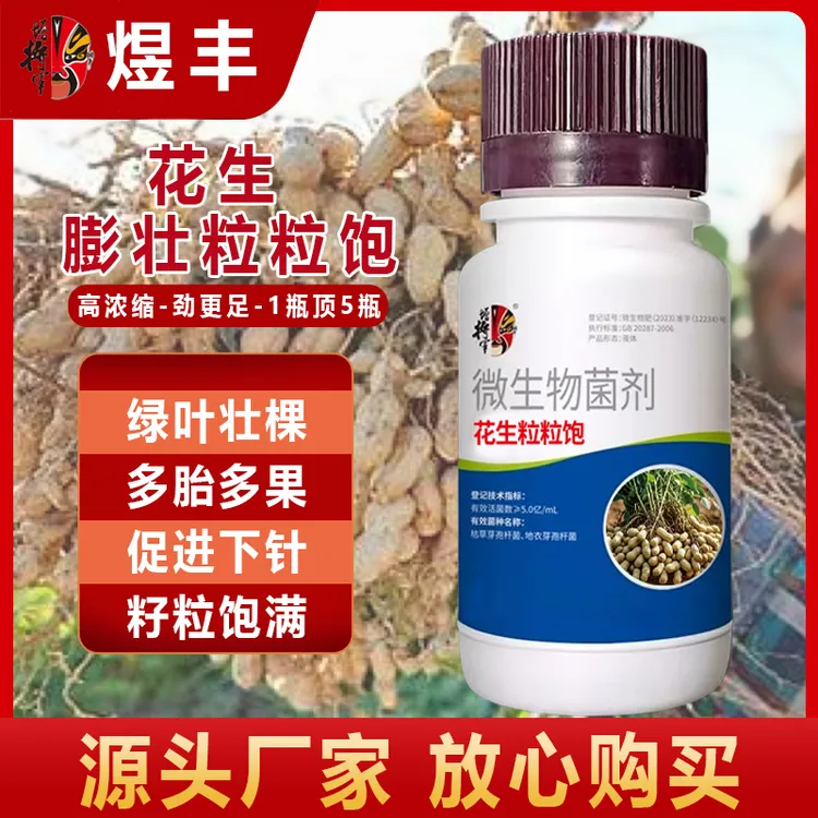 花生膨大粒粒饱高产增产增收叶面肥分叉下针剂花生膨壮粒粒饱果大