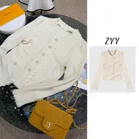 ZYY【里昂钟声】2025/S新品小香风秋气质长袖修身针织衫X25QZZ04109