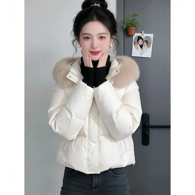 冬季新款加厚保暖棉服女气质轻熟风减龄棉衣外套设计感面包服棉袄