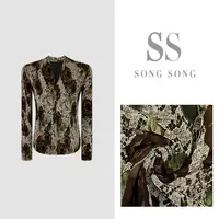 SONG-原创【蔷薇玉芯】冬季轻奢加厚保暖抓绒高级V领百搭显瘦上衣