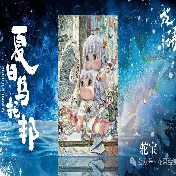 花浔工作室（夏日乌托邦系列）手绘卡盲盒直播间代拆