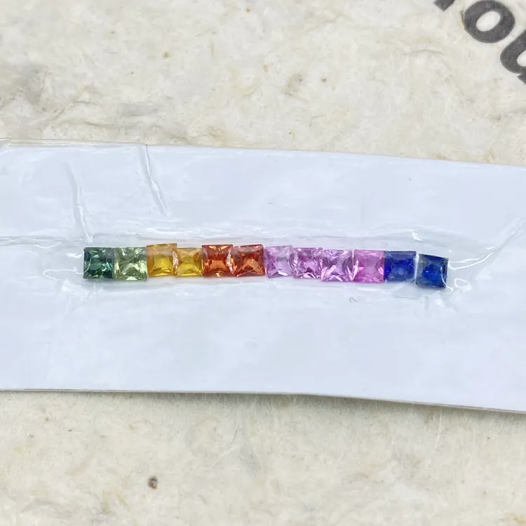 彩色蓝宝石2.5mm裸石