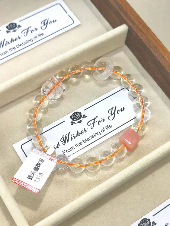 【招财】普陀山天然水晶三宝好运仙女事业款