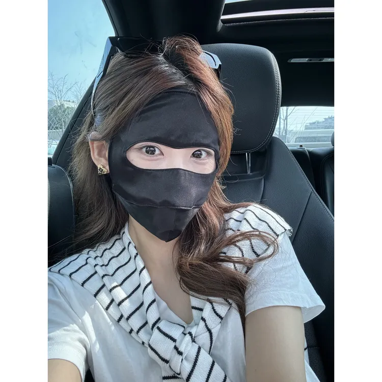 JUN 真丝防晒脸基尼双层自带定型超服帖