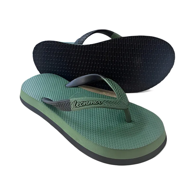 超厚泰国进口LEONMOO乳胶厚底男士人字拖防水防滑不臭脚拖鞋