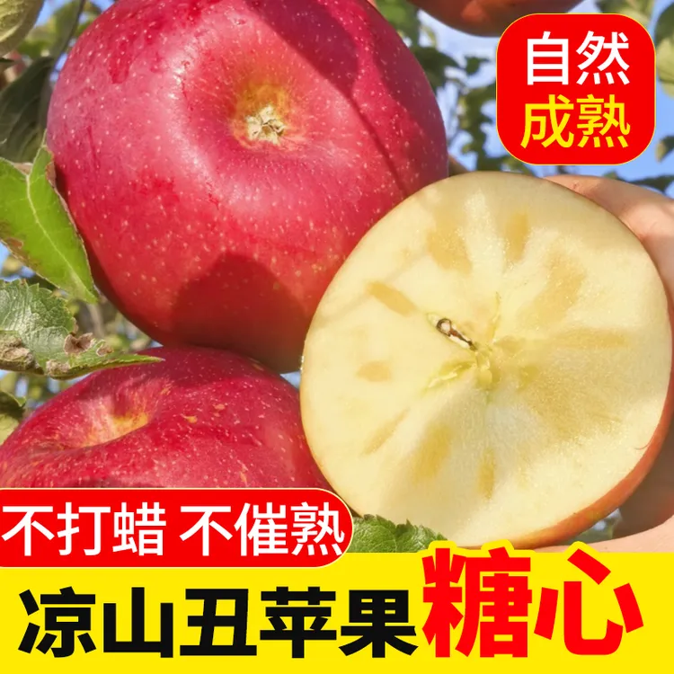 四川大凉山盐源丑苹果糖心新鲜水果新鲜采摘脆甜应季水果冰糖心
