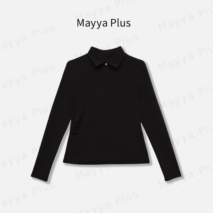 【省心穿搭】Mayya Plus麦芽定制气质显瘦流光风针织上衣32537300