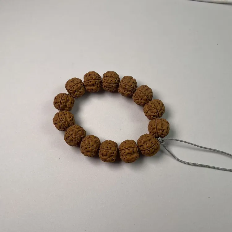金刚菩提珠串原皮色帝王龙单圈 14-15mm左右