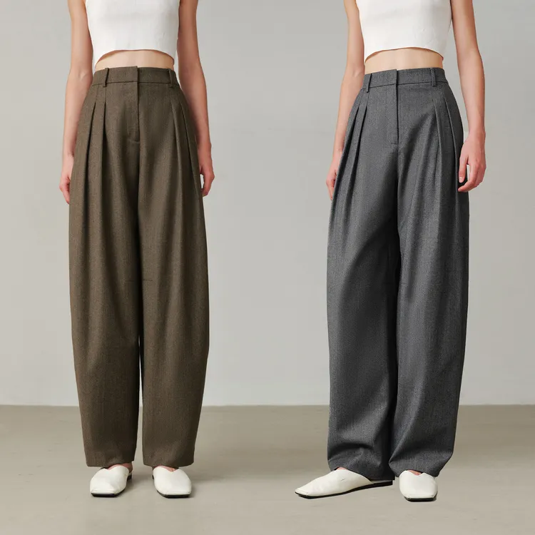 MARIUS "萝卜裤"经典流行高级松弛感显瘦弯刀裤