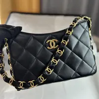95新 Chanel/香奈儿 多多奢品/香奈儿24k嬉皮hobo包/98新包展