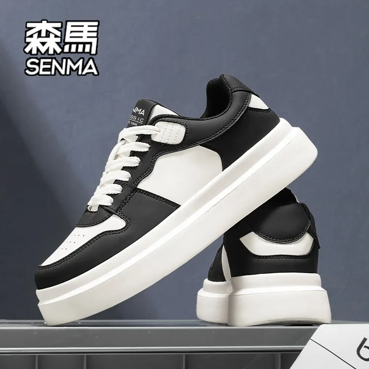 SENMA/森马男鞋冬季休闲板鞋青少年高级感运动防滑增高百搭潮鞋男