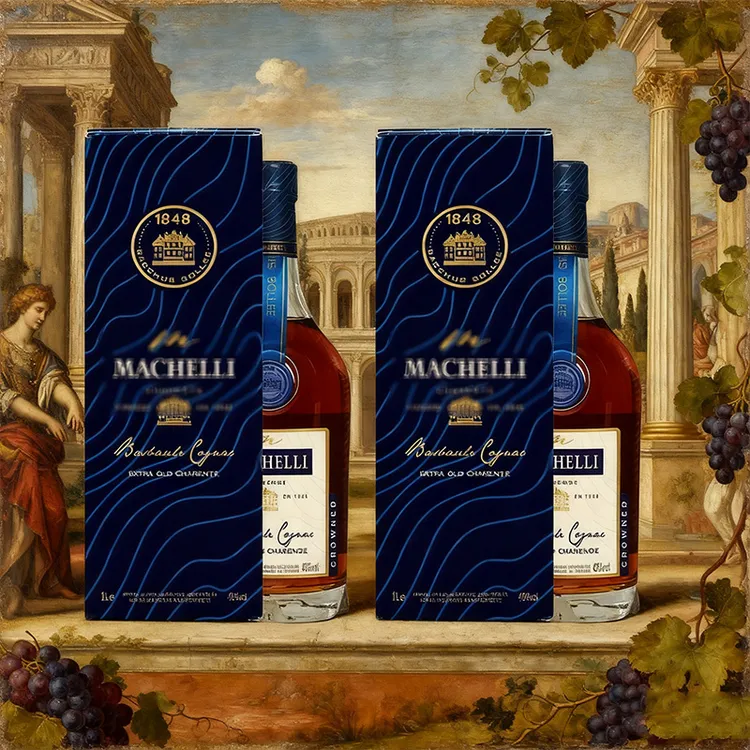 酒庄专属法国进口誉冕·侯爵蓝带白兰地1L/瓶 2瓶装