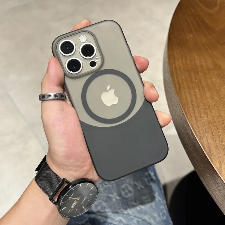 上下插拼磁吸适用苹果15手机壳新款iphone14promax防摔保护套双色
