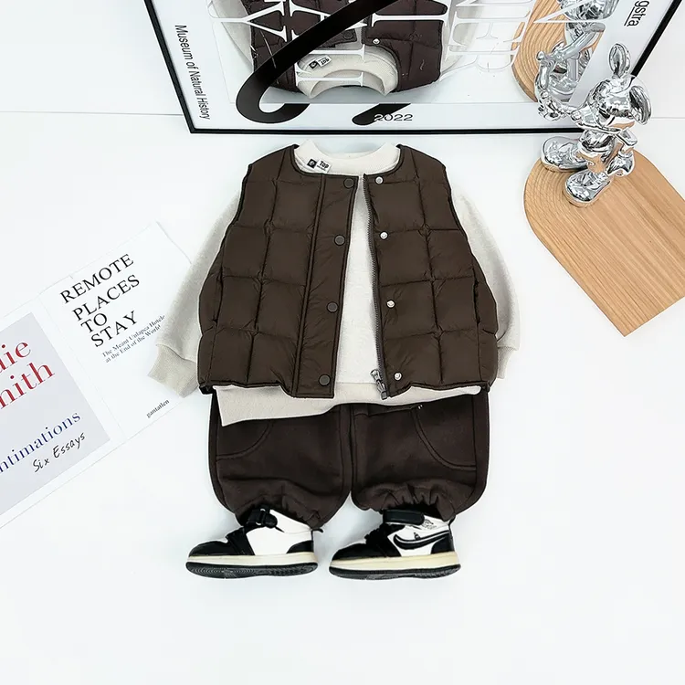 儿童棉马甲加厚2025新款秋冬男童外套宝宝潮BAO25133悠悠童话童装