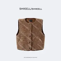 SHIIEELL【卷卷毛马夹】老钱风绵羊毛摇粒绒宽松V领马夹ZF130