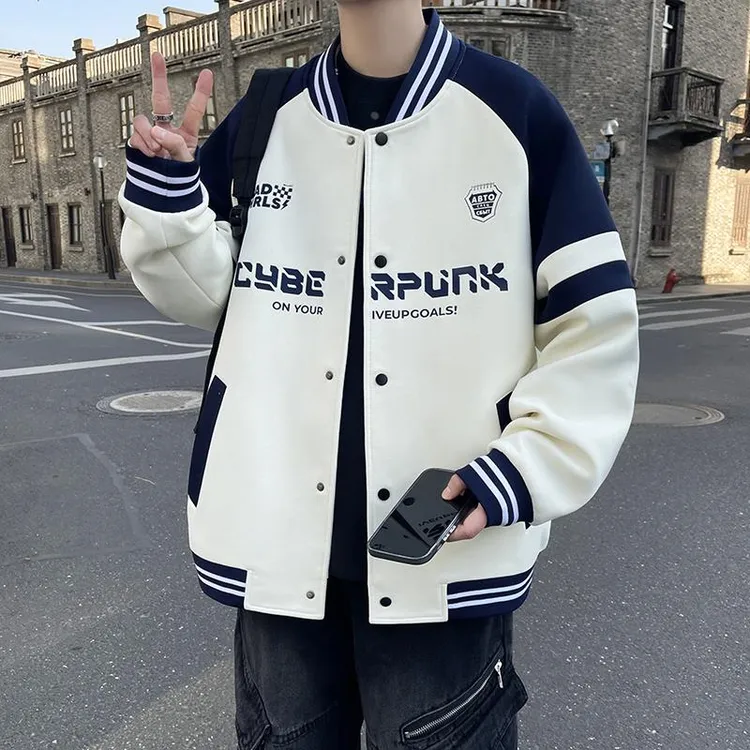 青少年春秋季外套男孩初高中学生棒球服上衣帅气大童休闲夹克