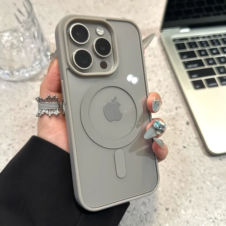 无线磁吸肤感磨砂适用iPhone16/15promax手机壳苹果14/13透明12套