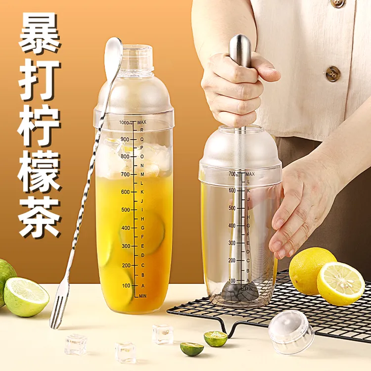 杯子雪克杯奶茶店专用工具柠檬茶套装手打一套棒打柠檬茶工具