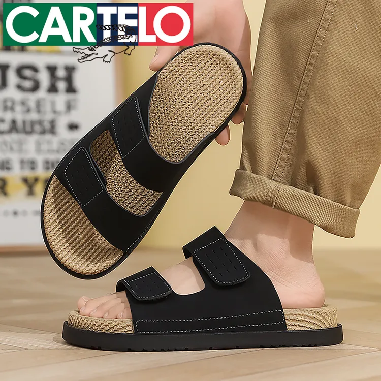 卡帝乐鳄鱼拖鞋男款夏季2025网红爆款时尚百搭开车两穿软底勃肯鞋