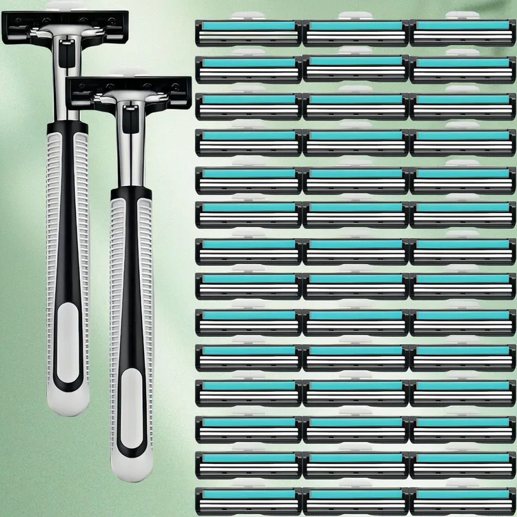 新款男士精工双层刀片手动剃须刀老式防刮伤通用刮胡刀刮脸刀